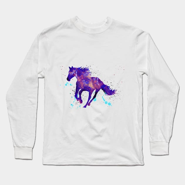 Horse Long Sleeve T-Shirt by RosaliArt